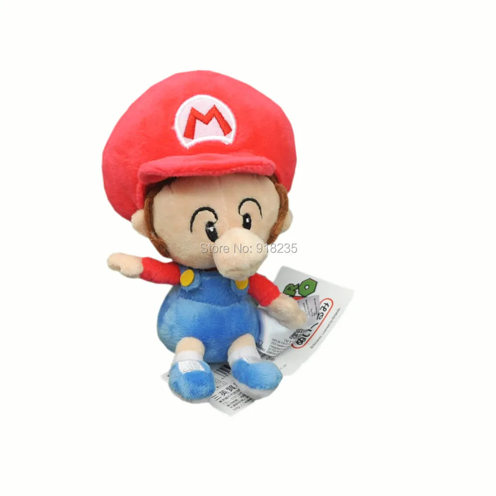6 &quot M L детские плюшевые куклы мягкие Подарочные игрушки в розницу|mario bros|mario babybaby