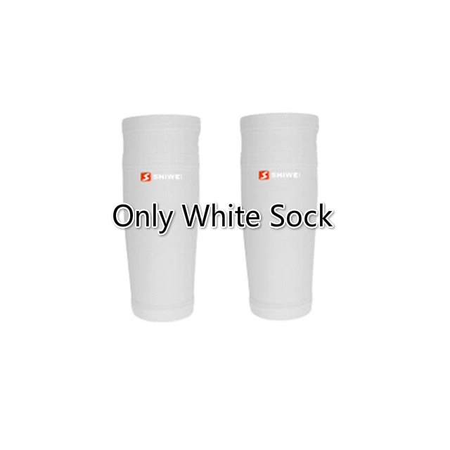 Only White Sock Унисекс Щитки на голени для футбола защита футбольной ноги поддержка рукав протектор катание хвостовик Спорт Мужчины Женщины Дети голень Защита Поддержка - Цвет: Only White Sock