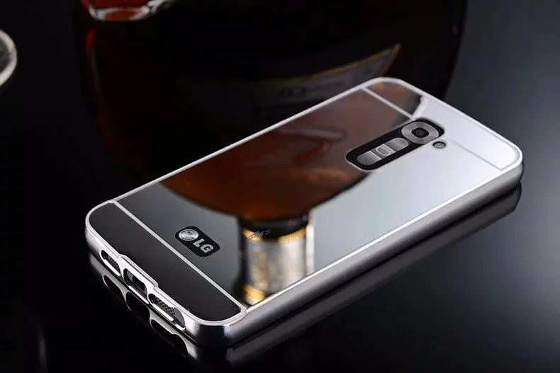 Чехол для телефона LG K10 LTE M2 F670 Q10 роскошный модный Зеркальный Алюминиевый чехол с металлической рамкой