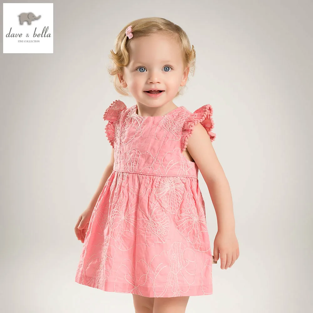 Db4442 Dave Bella лето платье принцессы для маленьких девочек детское торжественное