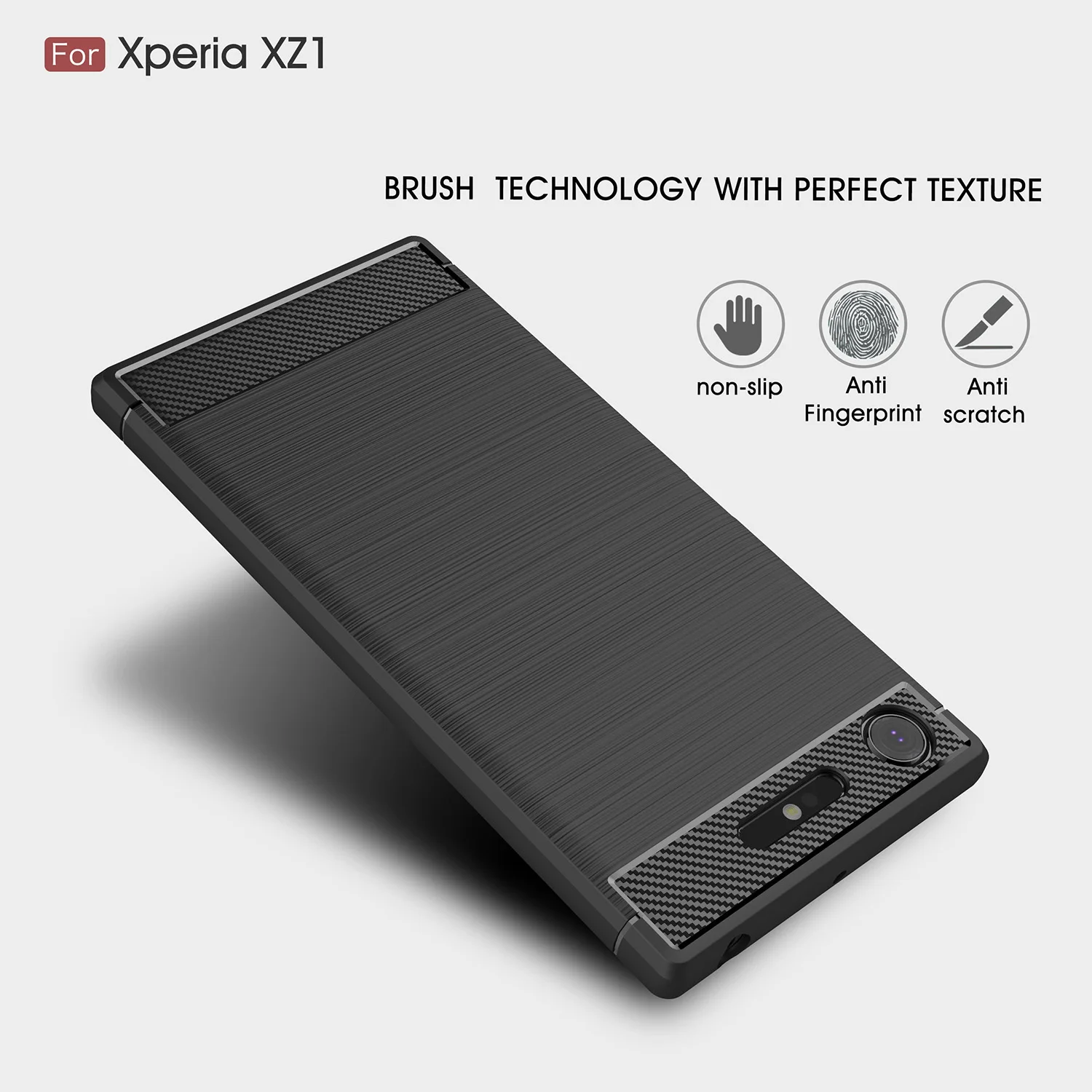 Мягкий силиконовый чехол из углеродного волокна 5 2 дюйма для sony Xperia XZ1 G8341 F8342 |
