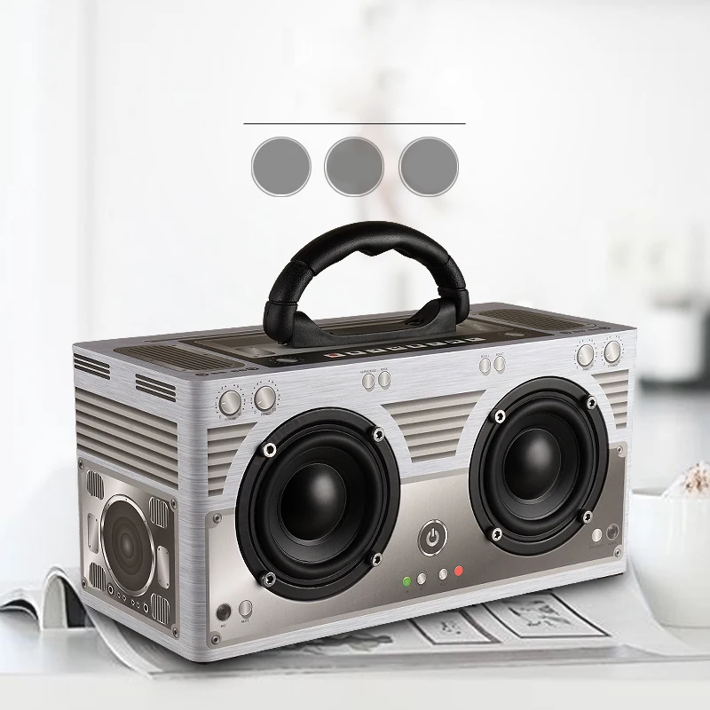 Abuzhen Bluetooth динамик портативный динамик Колонка Саундбар беспроводной динамик s стерео MP3 музыкальный плеер AUX TF сабвуфер телефоны