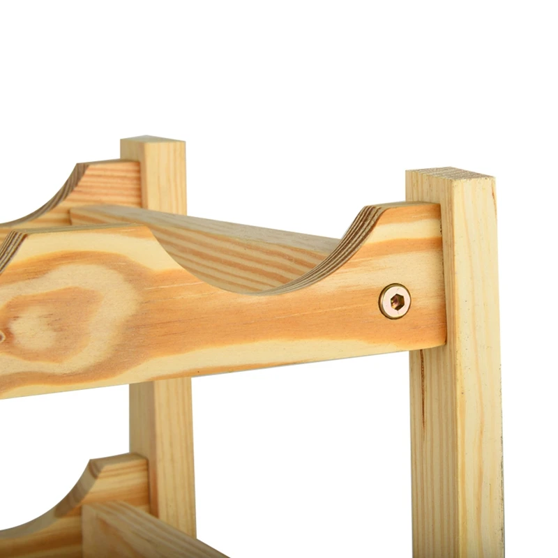 Деревянные бытовой винный шкаф 8 классических бутылки вина держатель Деревянный