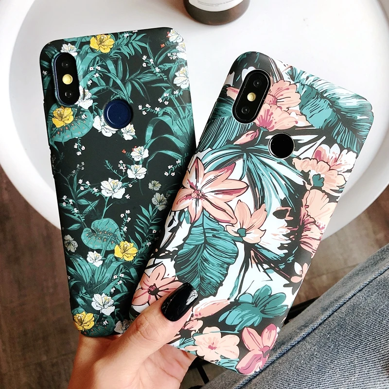 Чехол для Xiaomi mi 8 MI8 Ретро маленький цветочный матовый пластиковый жесткий чехол