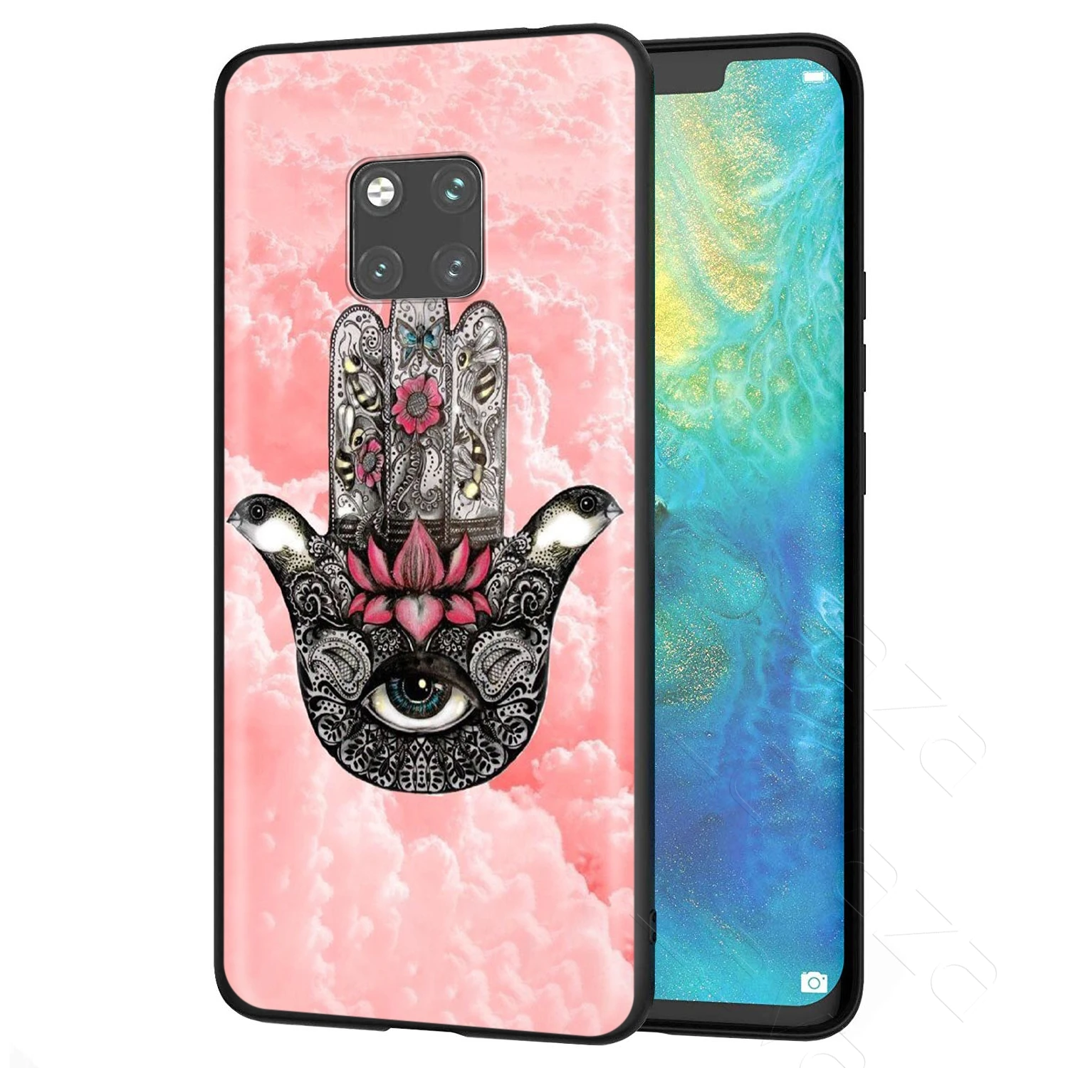 Lavaza Hamsa Hand of Fatima Case for Huawei Mate Y7 Y9 P8 P9 P10 P20 P30 P40 Max Lite Pro P Smart Mini |