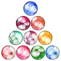 new colorful flowers daisy 10pcs mixed 12mm16mm18mm25mm round photo glass cabochon demo flat back making findings