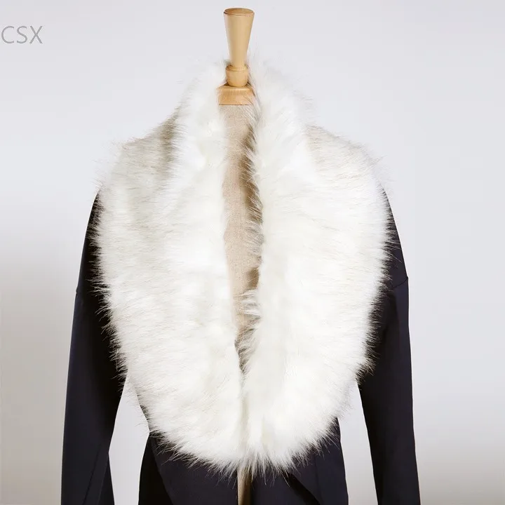 9 видов цветов женский меховой воротник из искусственного меха шарф зимний