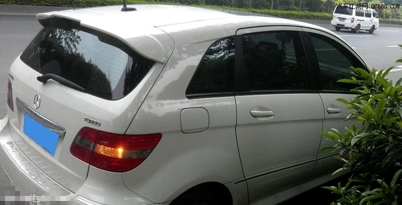 Для Mercedes Benz B-Class B200 2009 2010 2011 антенна на заднюю часть крыши, надрезаемая подкладка, abs Материал грунтовка Цвет для хвостовой части автомобиля декоративное крыло
