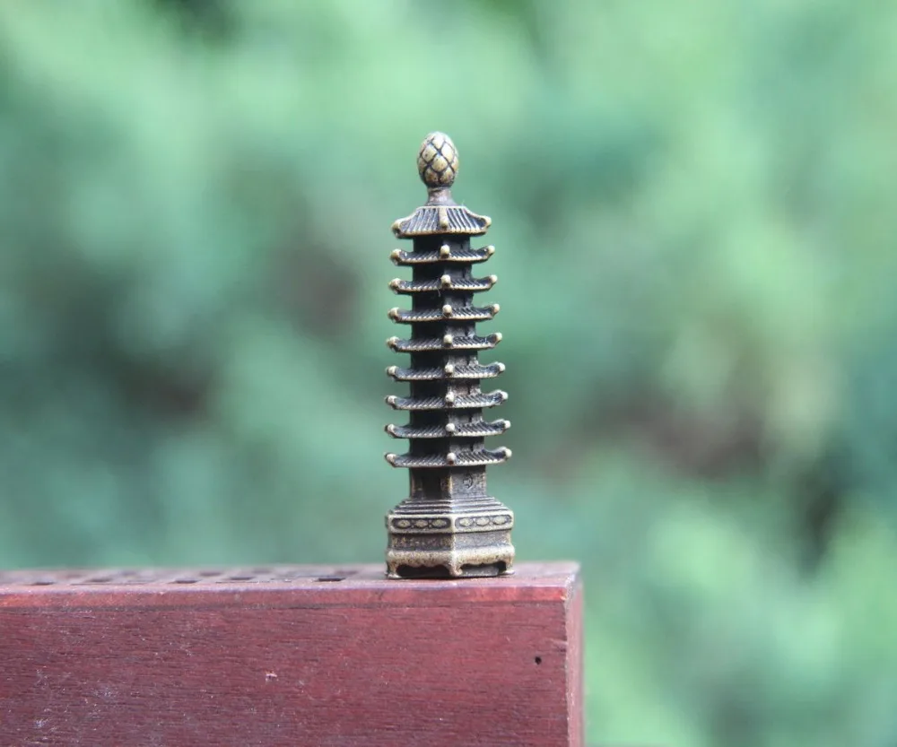 5 см китайская чистая бронза девять слоев фотолампа | Дом и сад