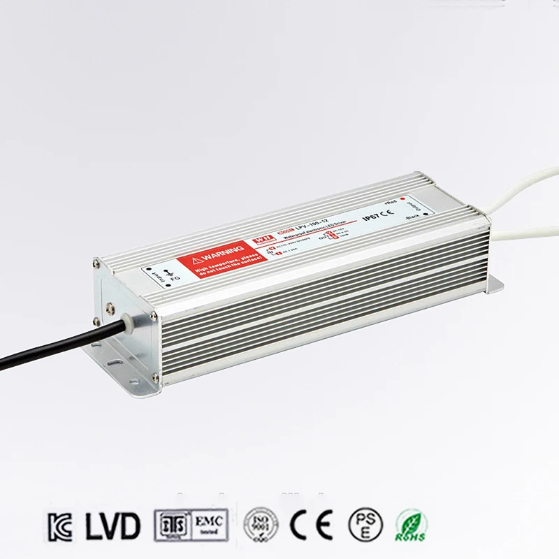 (LPV-120-12) CE RoHS DC 12V 120W Водонепроницаемый Светодиодный драйвер питания IP67 110VAC или 220VAC