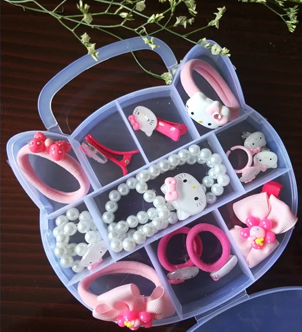 Модные детские головные уборы с бантом hello kitty наборы заколки для волос эластичная резинка резинки заколка для волос резинки