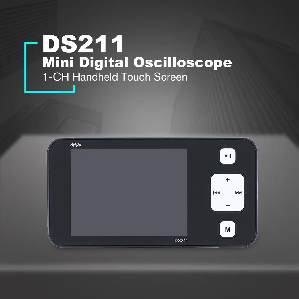 DS211 1-CH портативный мини цифровой мультиметр для хранения Осциллограф USB 1 МГц