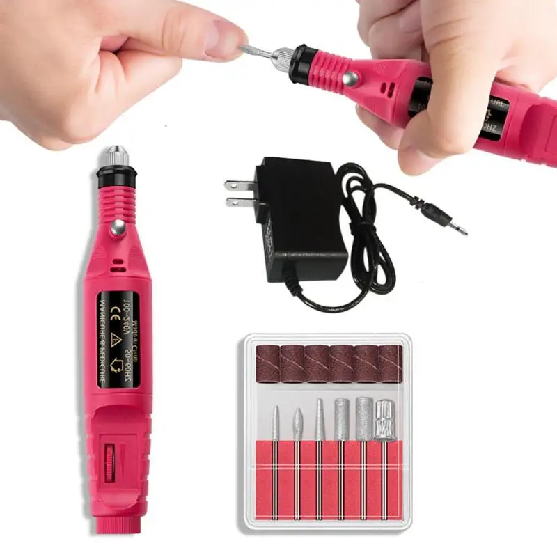 Professional Electric Nail Drill Machine Set Manicure Machine Nail Art Polish Drill Pen Pedicure Nail File Nail Art Tools Kit