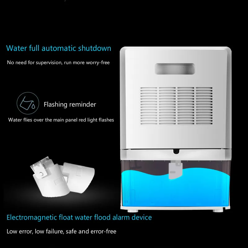 Intelligent Dehumidifier Basement Moisture Absorber Air Purification Dry Clothes Household Small Touch Screen Control Timing | Бытовая