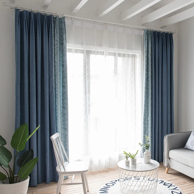 CANIRICA, шторы, хлопок, лен, ткань, синель, однотонный, современный, cortinas para sala de estar, 80%, затенение, занавески для гостиной