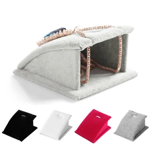 JAVRICK новые модные бархатные ювелирные изделия ожерелье подвеска висячая цепь держатель стенд показ стойка 4 цвета