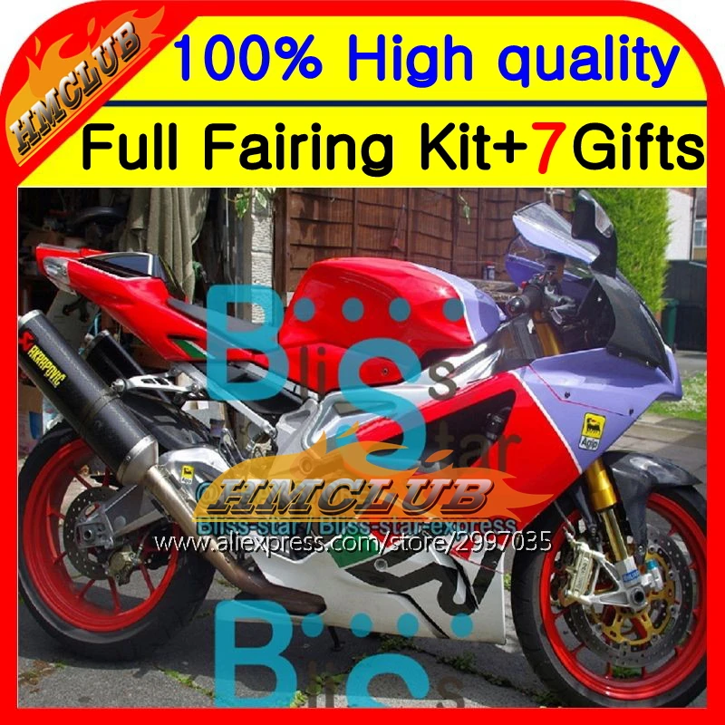 Белый боди для Aprilia RSV1000R 03 04 05 06 RSV1000 R 5HM33 RSV 1000R 1000 2004 2005 2006 новый красный фиолетовый