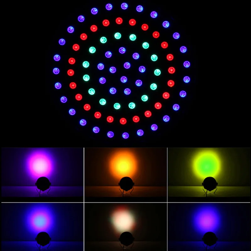 RGBW Par Светильник 78 Led DMX Stage Bar вечерние Disco Strobe светильник s с дистанционным