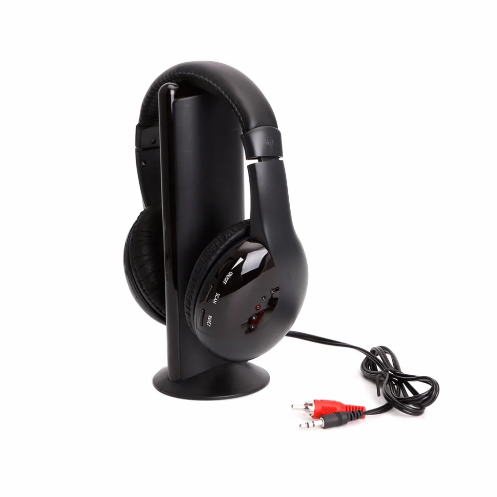 1 комплект Новые стильные 5 в 1 Hi-Fi беспроводная гарнитура наушники для ТВ DVD MP3 PC