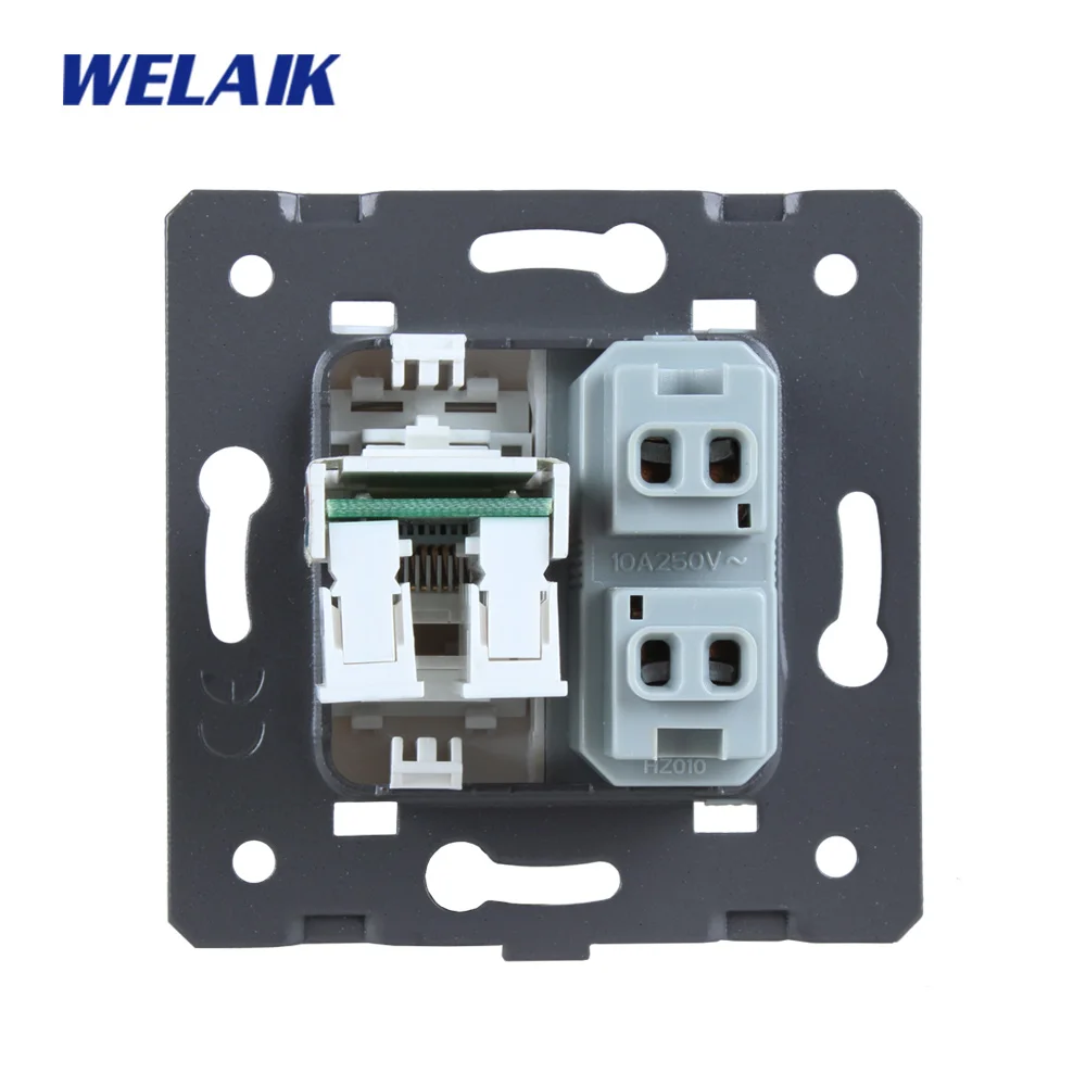 Многофункциональная розетка WELAIK с 2 отверстиями европейский стандарт