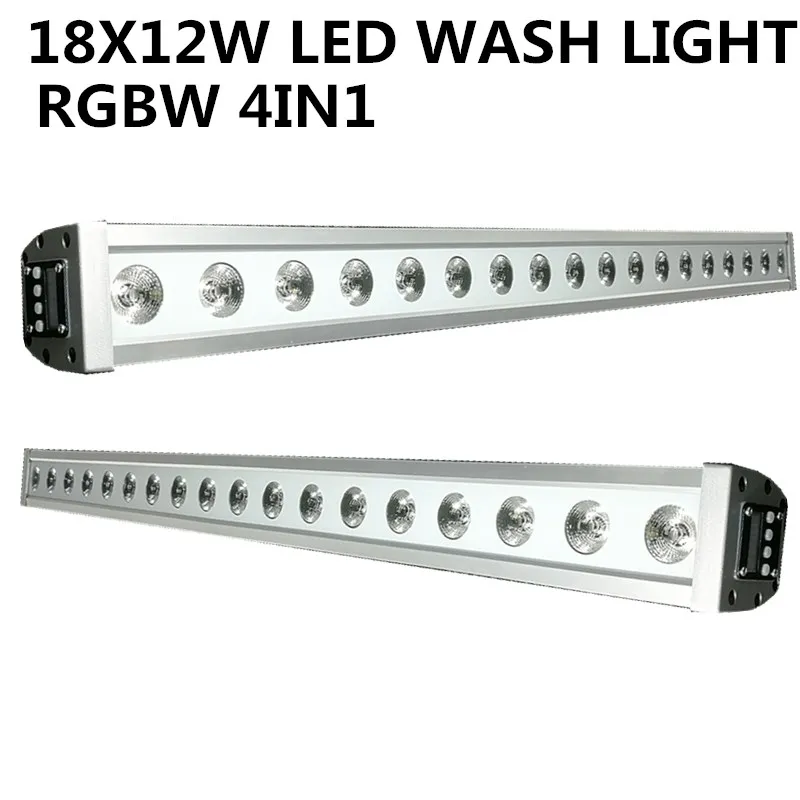 

2PCS/ 18X12W Waterproof LED wash light RGBW 4IN1 IP65 LED PAR DMX512 4/8CH disco light,professional dj equipment