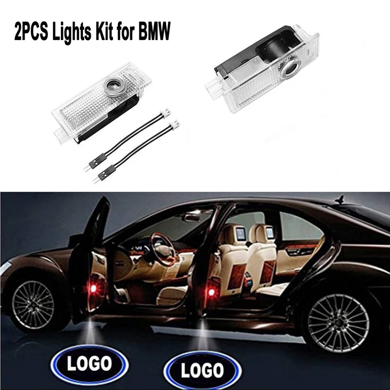 Лампы для двери автомобиля логотип 2 шт. светодиодный Вход призрак тени лазер