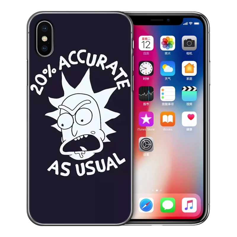 Роскошный чехол для телефона Rick And Morty iPhone 5 5S SE 6 6S Plus 7 8 XS Max X XR Мягкий силиконовый
