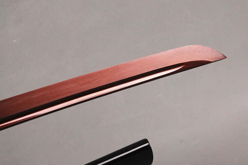 

Decorative Metal Accessory Red Manganese Steel Japanese Full Tang Katana Sword Fully Handmade Sharp Blade Samurai Sword
