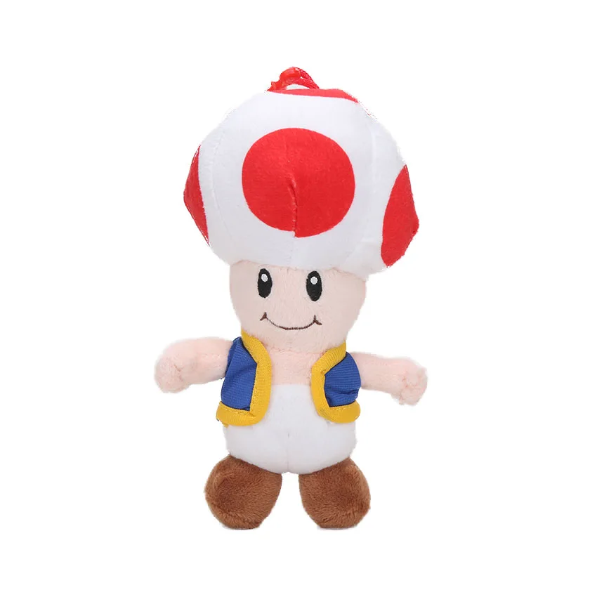 18cm red mushroom Игра 25 см Super Mario Bros Luigi Йоши, мягкая плюшевая игрушка фигурка Косплей Runing Yoshi животные куклы игрушки peluches bebe - Цвет: 18cm red mushroom