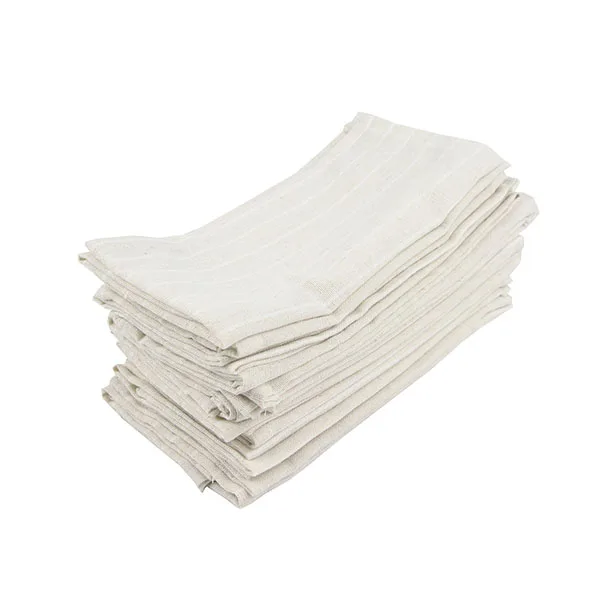 12-CJ002-3040Beige Платки из ткани набор 12 30x40 см хлопок лен салфетки обеденный стол салфетки - Цвет: 12-CJ002-3040Beige