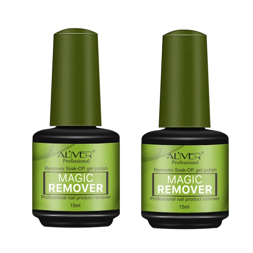 2PC Матовое верхнее покрытие Гель-лак праймер для ногтей 15 мл Гель-лак Burst Magic Remover Off Nail Gel Nail Degreaser Cleaner Base - Цвет: 2PC