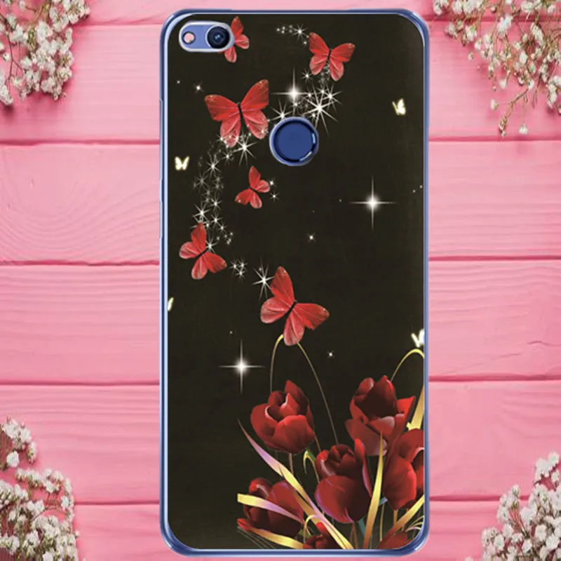 MPCQC TPU Phone Case for huawei Honor 9 Lite 7A 6C Pro 7C case Y6 2018 Y5 Prime p smart p8 P20 Floral Cover |