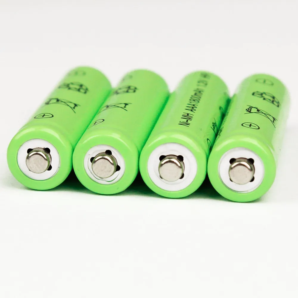 4 шт. 1800 мАч Ni MH AAA батарея 1 2 В нейтральные перезаряжаемые батареи|battery 1800mah|ni-mh aaa