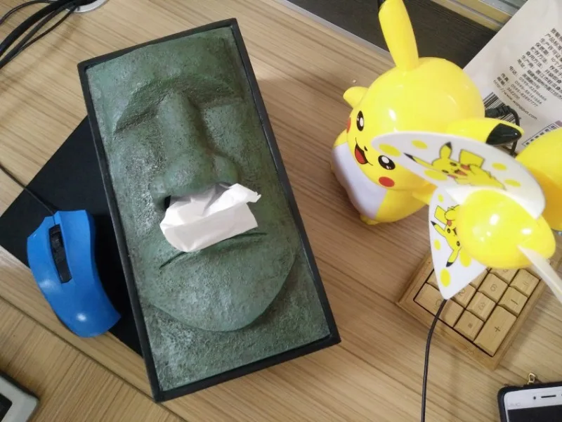 Креативные Игрушки-Кляпы, коробка для салфеток из смолы, антистрессовая игрушка, новинка, подарки, винтажный домашний декор, аксессуары для офисного стола
