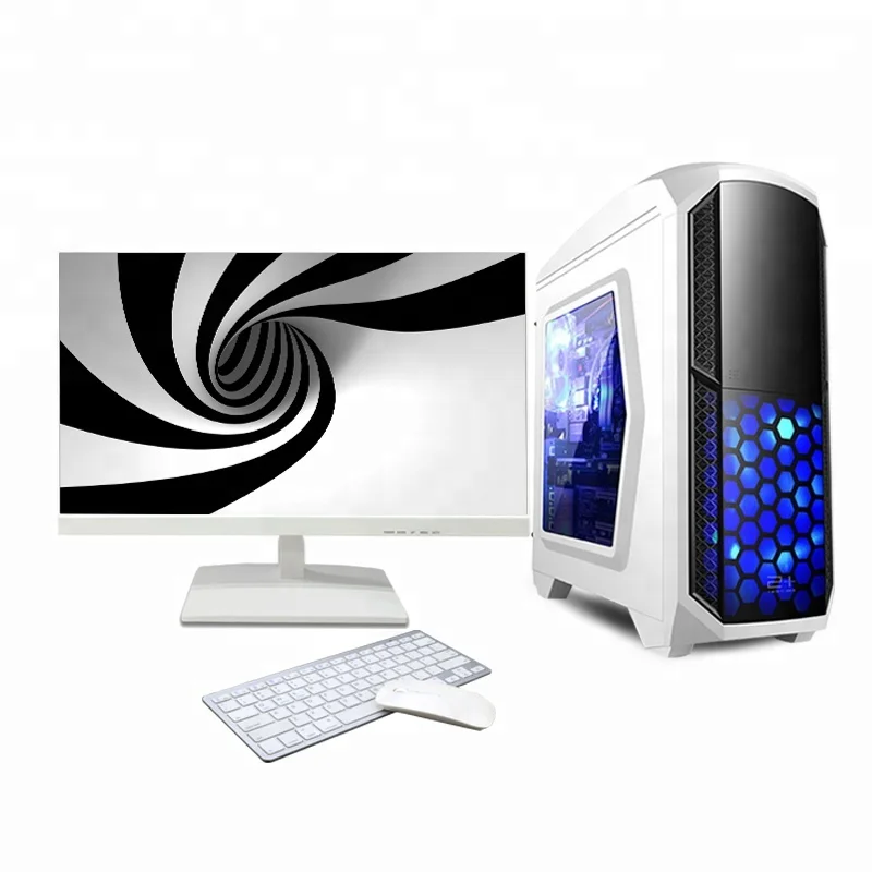 Wholesale desktop computer cpu i5/ i7 Ram 4/8GB HDD 240/480GB gaming desktop computer pc with 27/32 inch monitor enlarge