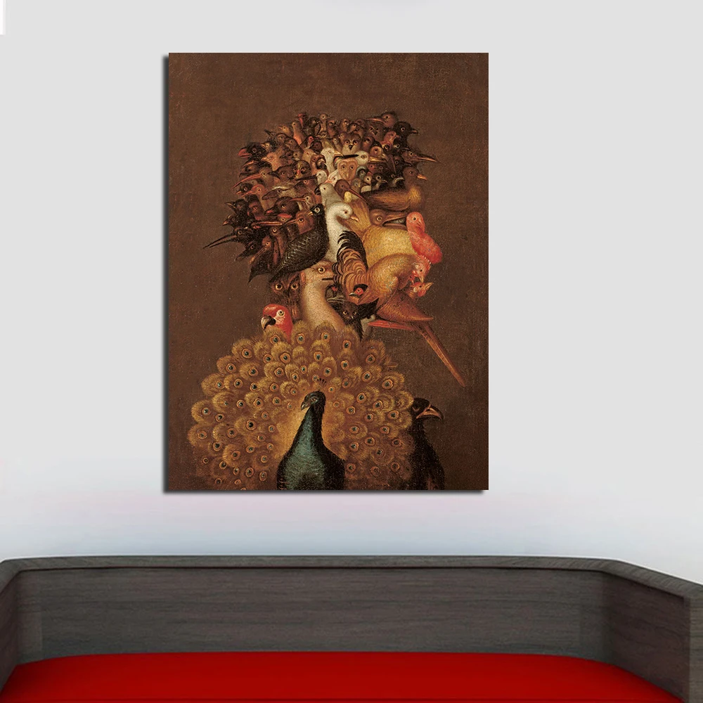 Фото JQHYART Wall Art Air By Giuseppe Arcimboldo Canvas Painting For Living Room Home Decoration Oil On Дом и сад JQHYART Wall Art Air By Giuseppe Arcimboldo Canvas Painting For Living Room Home Decoration Oil On Дом и сад