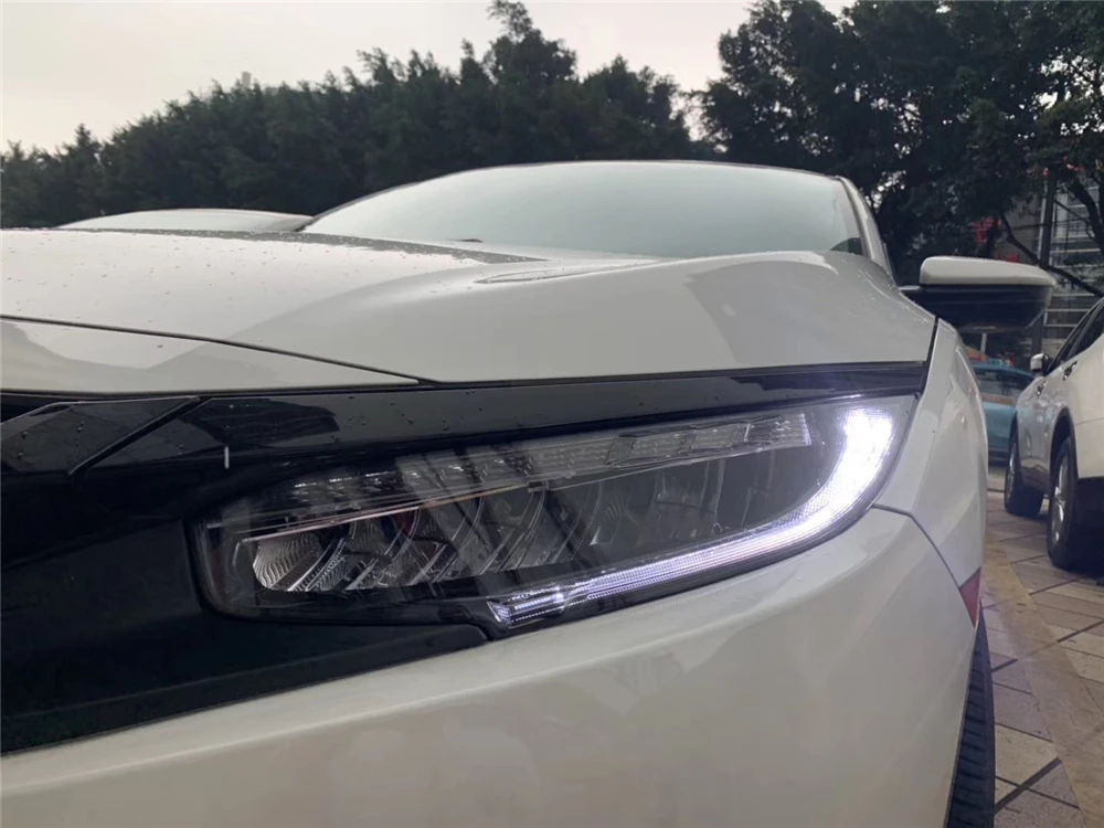 Автомобильный стайлинг фары для Honda Civic 10th светодиодные hid-лампы головного света с движущимся поворотом головная лампа светодиодный DRL Передняя лампа