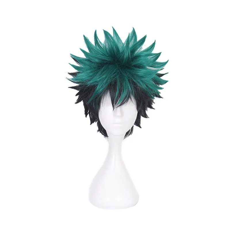 Anime My Hero Academia Cosplay Wig Izuku Midoriya Wig Boku No Hero Academia/Academy Cosplay Hair Izuku Midoriya Deku Wig Hairnet
