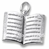 Родиевое покрытие открытая подвеска книга Аксессуары для ювелирных