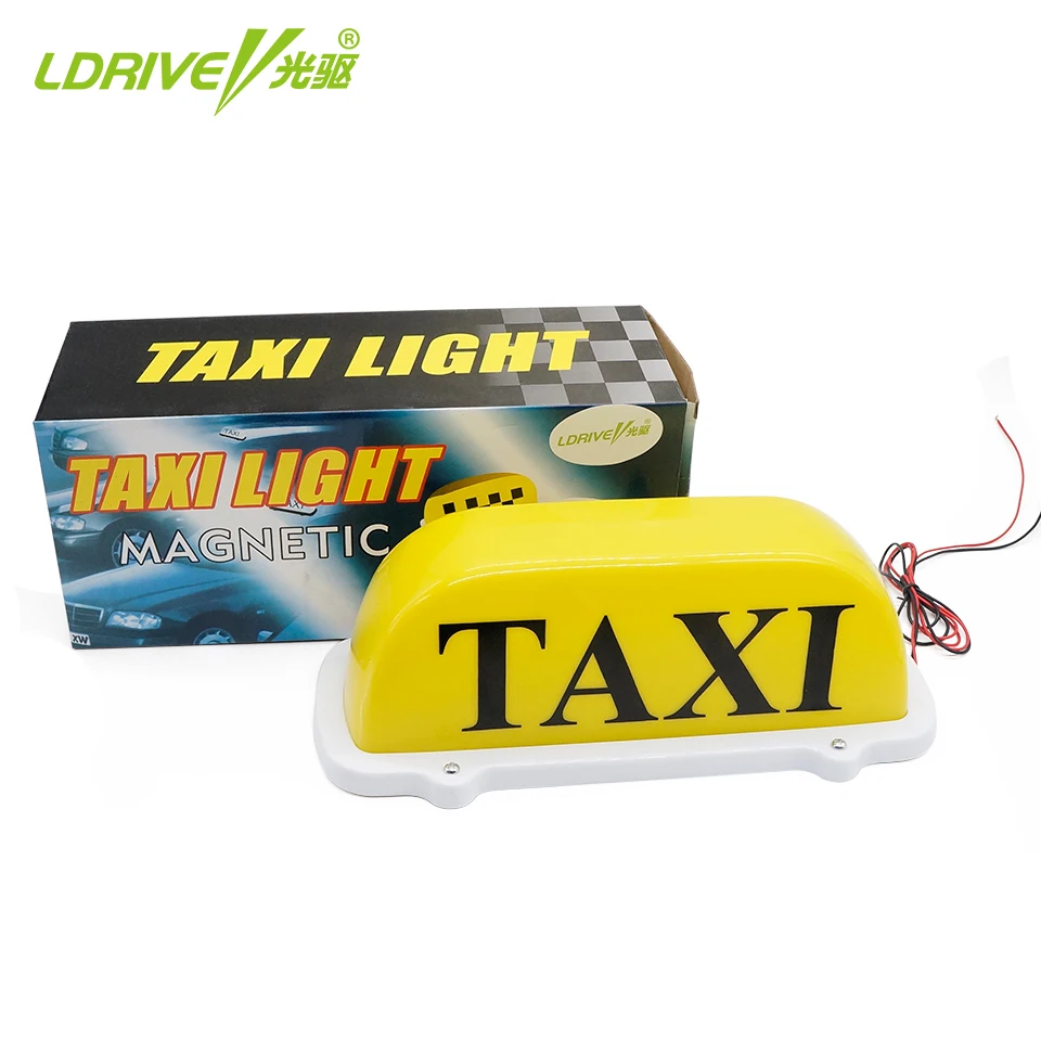 LDRIVE 12V значок такси светодиодный желтый магнит такси/Cab свет водонепроницаемый