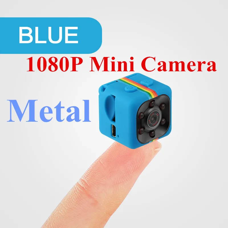 SQ11 PRO мини камера 1080P видеорегистратор Цифровая камера Micro Full HD ИК ночного видения маленький DV DVR видеокамера PK SQ13 SQ16 SQ19 - Color: Metal 1080P Blue