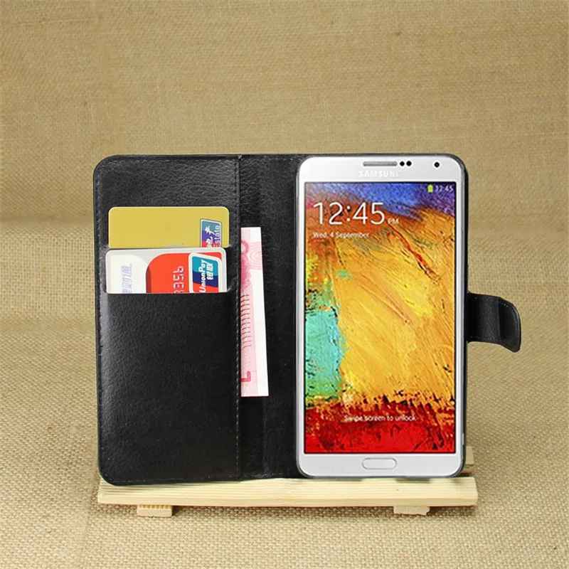 Кожаный чехол-книжка для Samsung Galaxy Note 3 Neo lite mini Duos N7505 5 дюйма задняя крышка корпус