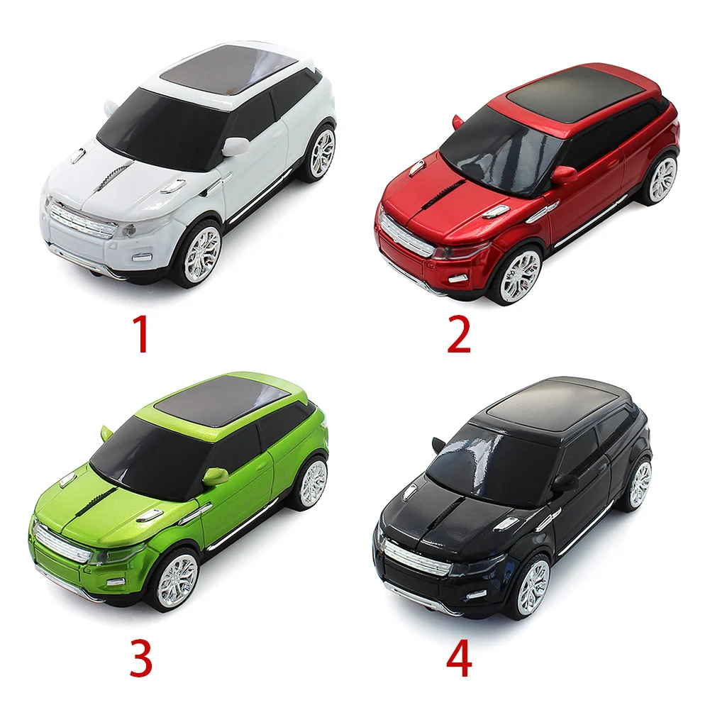 2,4 ГГц для ПК, планшета, мышь, 3D оптическая эргономичная игровая Автомобильная форма, беспроводной светодиодный светильник с usb-приемником, для дома и офиса, высокая точность