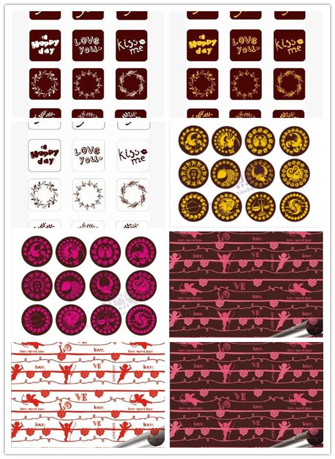 Ко Дню Святого Валентина &quotсделай сам&quot бумага для переноса шоколада/пресс форм