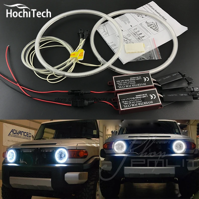 HochiTech отличное CCFL ангельские глазки комплект ультра яркий освещение фар для Toyota FJ