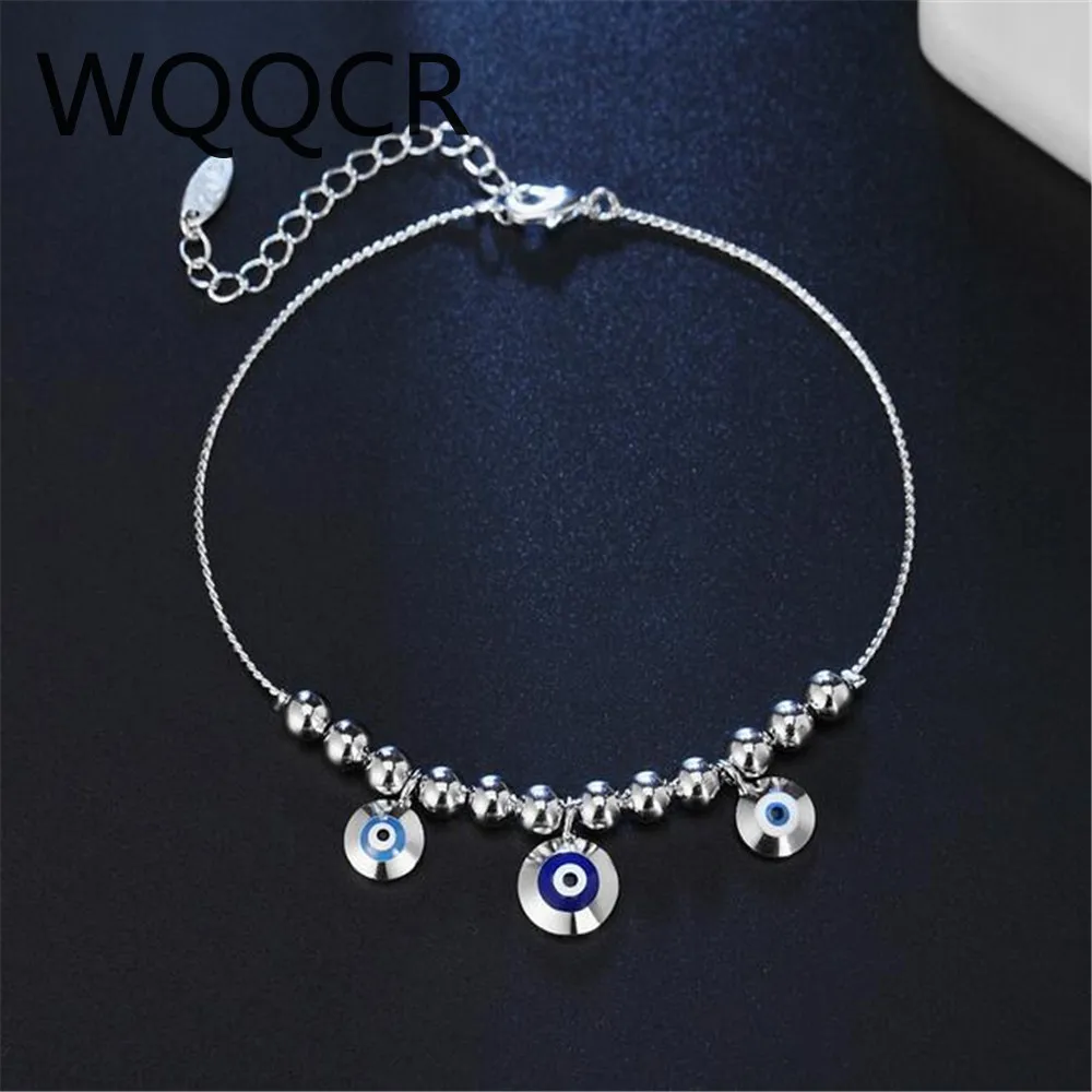 

Серебряный Очаровательный Браслет «рыбий глаз» 925 + 6 см, модная женская бижутерия, милый Изысканный Подарок на годовщину свадьбы