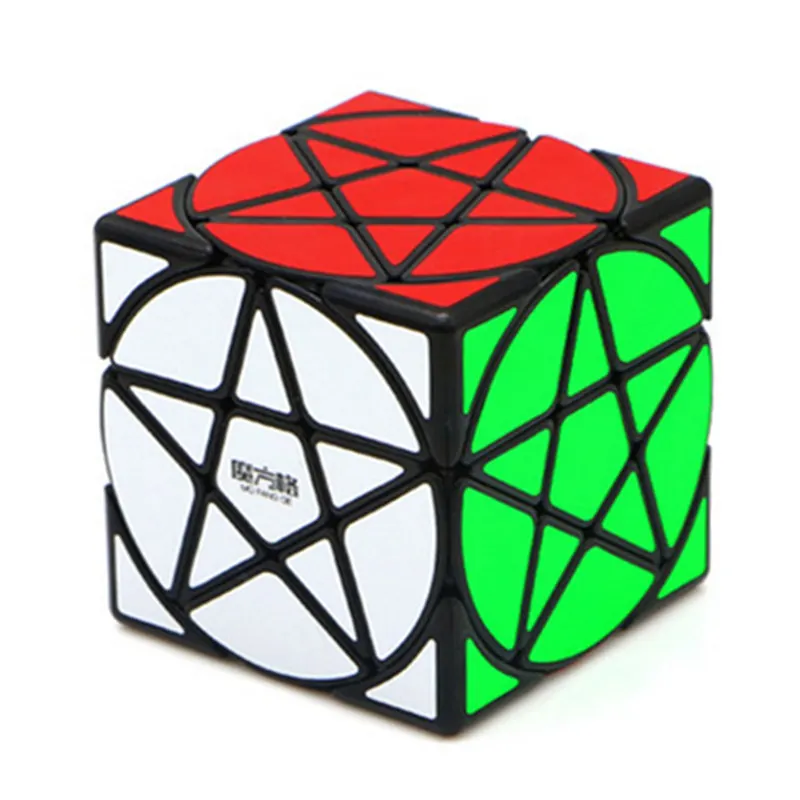 

Qiyi 3x3 Pentacle Cubo Magico Strange-shape Magic Cube Black/Stickerless Speed Cube Puzzle Star Twist Cubes Toys Children Kids
