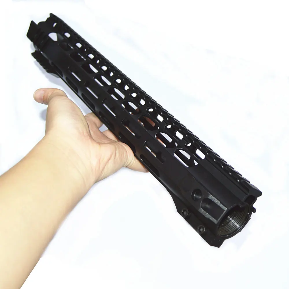 FIRECLUB " 10" 1" 15" дюймов MLOK Handguard бесплатный поплавок супер тонкий ar 15 Handguard Quad Rail для M4 M16 со стальной бочковой гайкой