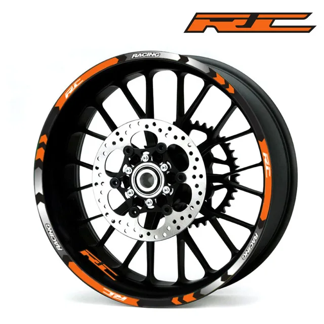 Moto rcycles Светоотражающая наклейка для KTM RC 125 200 390 moto rcycles наклейки на колеса светоотражающий обод мото полоса лента