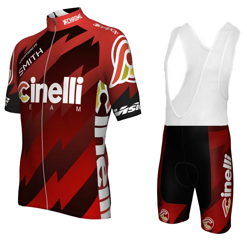 bib short set CINELLI Cycling Clothes Set Short sleeve Jersey and bib shorts Kit Summer Men bike clothing MTB Ropa Ciclismo clothing#8 - Цвет: bib short set